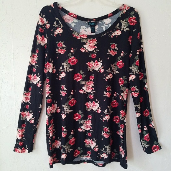 Rue21 | Tops | Rue2 Black Floral Long 